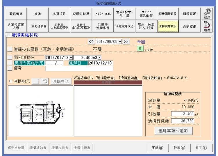 浄化槽維持管理システム